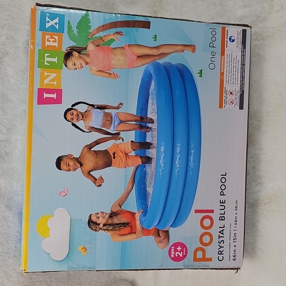 Intex Blue Kids Blow Up Pool - 66" X 15"